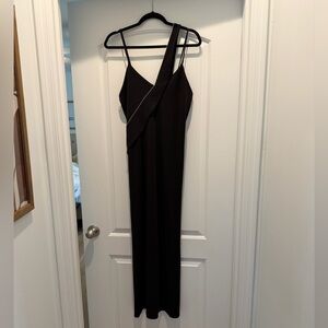 Zara black Tank Gown with crystal Shash